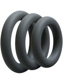 Doc Johnson - OptiMALE 3 C-Ring Set Dik - Grijs