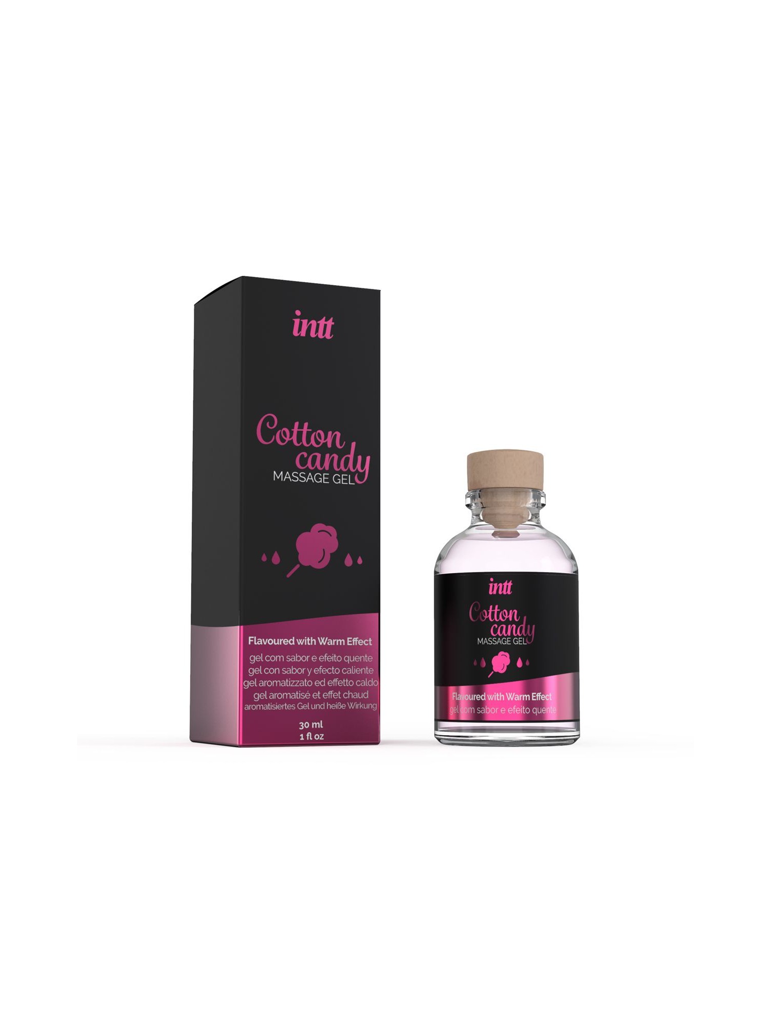 INTT - Cotton Candy Verwarmende Massage Gel - 30 ml