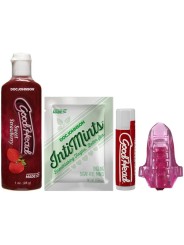 Doc Johnson - GoodHead Lick It Kit - Aardbei
