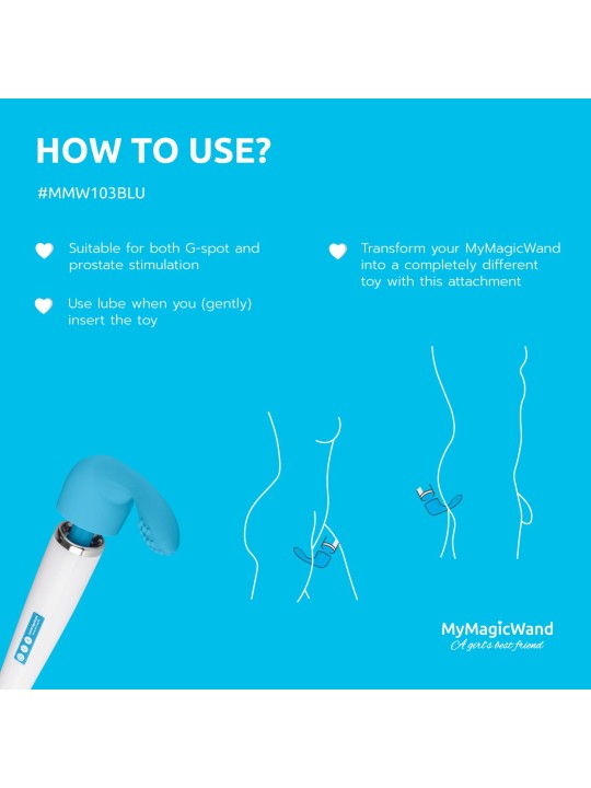 MyMagicWand G-Spot/Prostaat Opzetstuk - Blauw