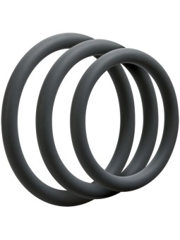 Doc Johnson - OptiMALE 3 C-Ring Set Dun - Grijs