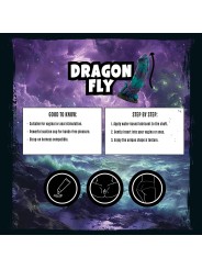 Mythical Mates - Dragonfly Dildo Paars & Groen - 22.6 cm