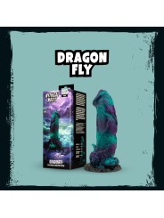 Mythical Mates - Dragonfly Dildo Paars & Groen - 22.6 cm