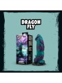 Mythical Mates - Dragonfly Dildo Paars & Groen - 22.6 cm