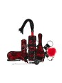 Bedroom Fantasies - Lace & Leather Look - 8-delige Bondage Set - Rood