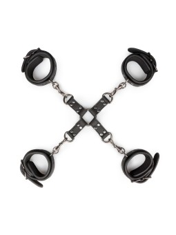 Easytoys Fetish - Hogtie With Hand and Anklecuffs - Black