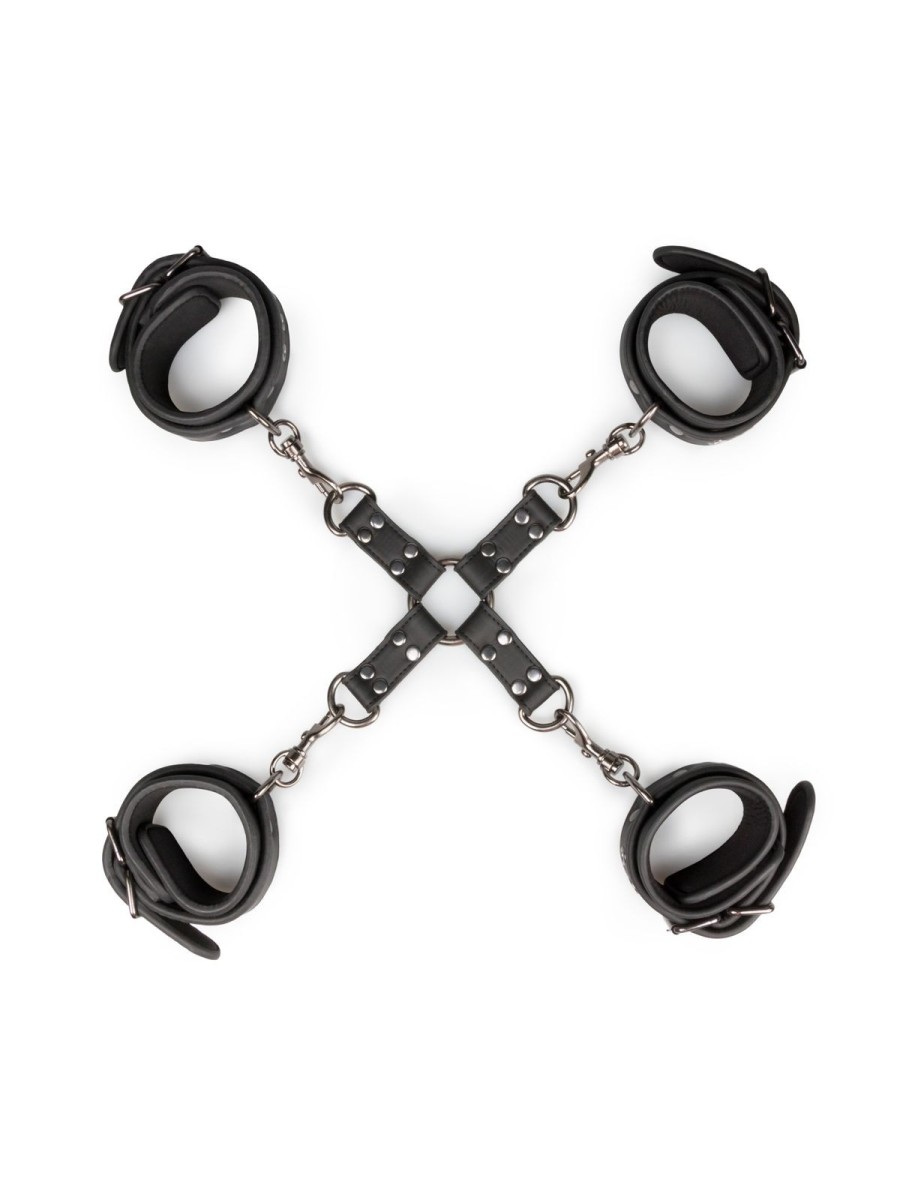 Easytoys Fetish - Hogtie With Hand and Anklecuffs - Black
