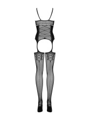 Obsessive - Jarretel Catsuit Met Body Design