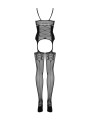 Obsessive - Jarretel Catsuit Met Body Design