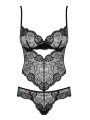 Obsessive - Alluria Kanten Body - Zwart
