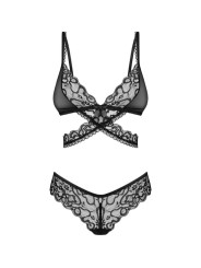 Obsessive - Blomentis Tweedelige Set - Zwart