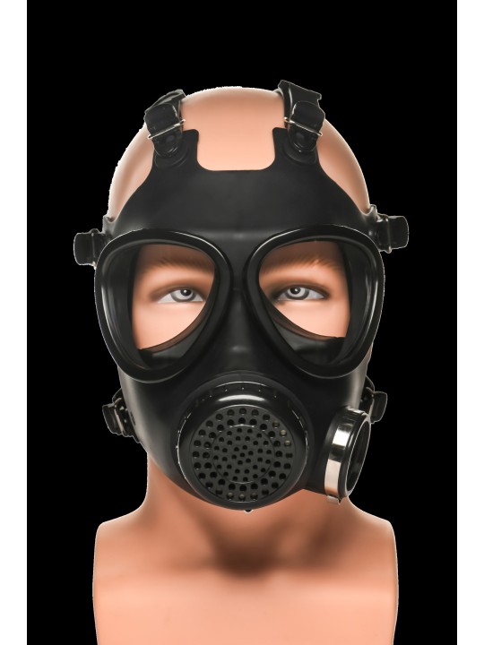 XR Brands - Inhaler Gas Masker Met Fles - Zwart & Wit