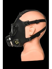 XR Brands - Inhaler Gas Masker Met Fles - Zwart & Wit