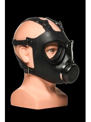 XR Brands - Inhaler Gas Masker Met Fles - Zwart & Wit