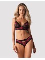 Obsessive - Tulia 2-Delige BH Set - Zwart/Roze