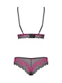 Obsessive - Tulia 2-Delige BH Set - Zwart/Roze