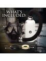 XR Brands - Inhaler Gas Masker Met Fles - Zwart & Wit