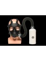XR Brands - Inhaler Gas Masker Met Fles - Zwart & Wit