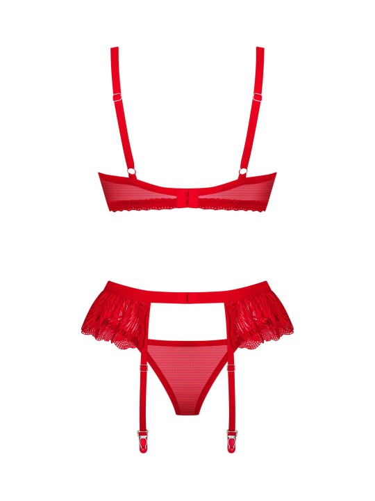 Obsessive - Chilisa Driedelige Set - Rood
