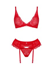 Obsessive - Chilisa Driedelige Set - Rood