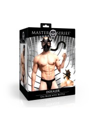 XR Brands - Inhaler Gas Masker Met Fles - Zwart & Wit