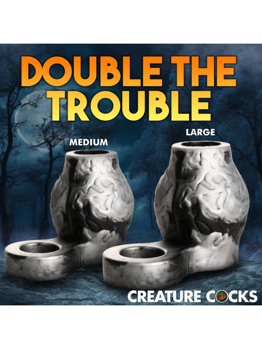 XR Brands - Night Prowler Ball Stretcher - Gray