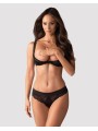 Obsessive - Miamor BH Met Kwart Cups - Zwart
