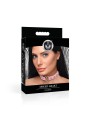 XR Brands - Spiked Heart Choker - Roze