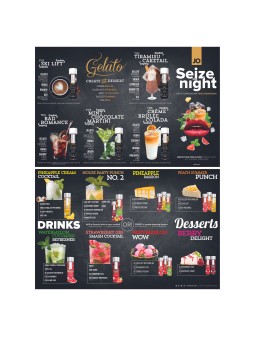 System JO – Cocktail Menu – Brochure