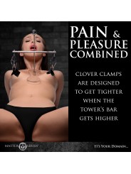 XR Brands - Tower of Pain Nipple Clamps - Silver