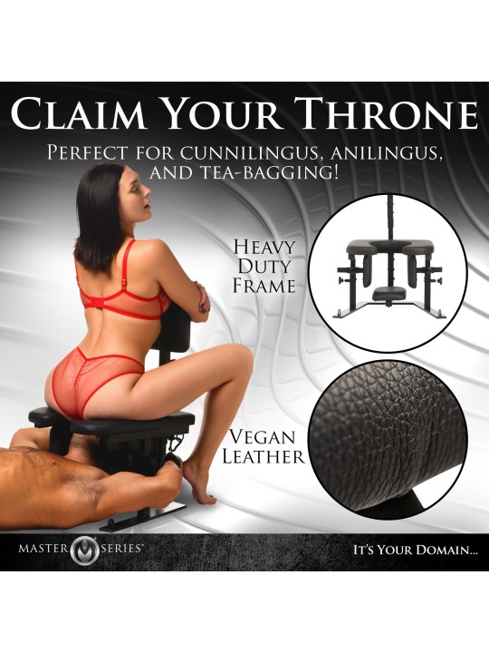 XR Brands - Pleasure Throne Oral Sex Chair - Black