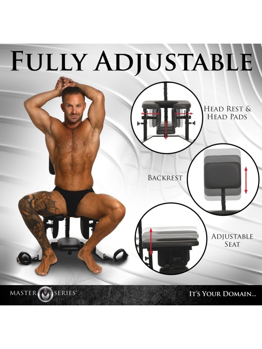 XR Brands - Pleasure Throne Oral Sex Chair - Black