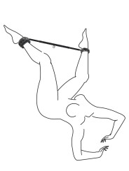 Easytoys Fetish - Expander Spreader Bar and Cuffs Set