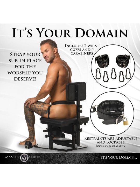 XR Brands - Pleasure Throne Oral Sex Chair - Black