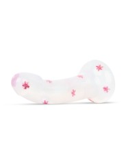 Dildo Collection Flower Power Dildo – Roze Glitterdesign 15 cm
