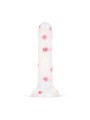 Dildo Collection Flower Power Dildo – Roze Glitterdesign 15 cm
