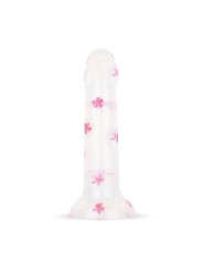 Dildo Collection Flower Power Dildo – Roze Glitterdesign 15 cm