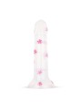 Dildo Collection Flower Power Dildo – Roze Glitterdesign 15 cm