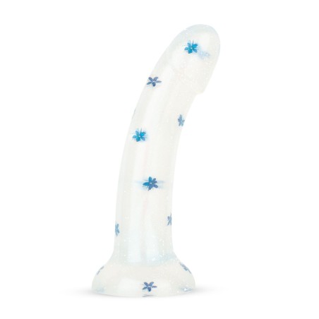 Dildo Collection Blossom Bliss Dildo – Blauw Glitterdesign 19 cm