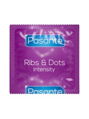 Pasante – Ribs & Dots Condooms – 12 stuks