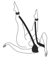Easytoys Fetish - Pillow & Ankle Cuffs Leg Position Strap