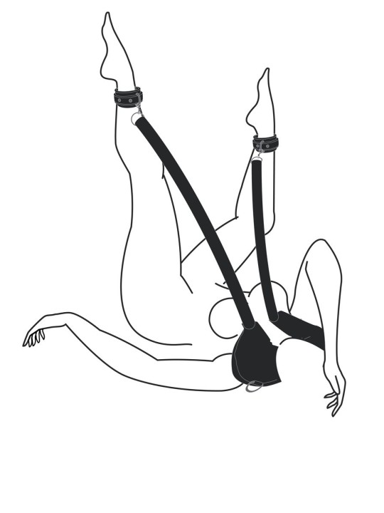 Easytoys Fetish - Pillow & Ankle Cuffs Leg Position Strap