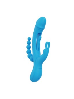HoneyPlayBox - Trilux Kinky Vinger Rabbit Vibrator - Blauw