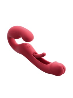 HoneyPlayBox - App-Gestuurde Strapless Koppel Vibrator - Rood
