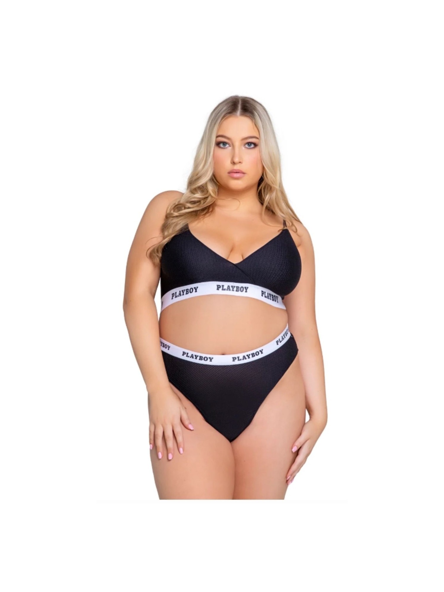 Playboy Lingerie - Lifestyle 2-Delige Set Curvy - Zwart