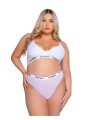 Playboy Lifestyle - 2-Delige Lingerie Set Curvy - Wit