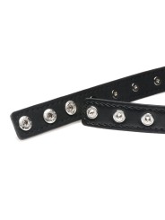 XR Brands - Spiked Heart Choker - Zwart