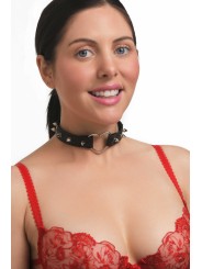 XR Brands - Spiked Heart Choker - Zwart
