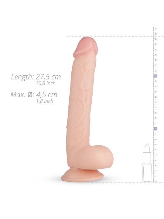 Elvin Realistische Dildo Met Balzak - 27,5 cm