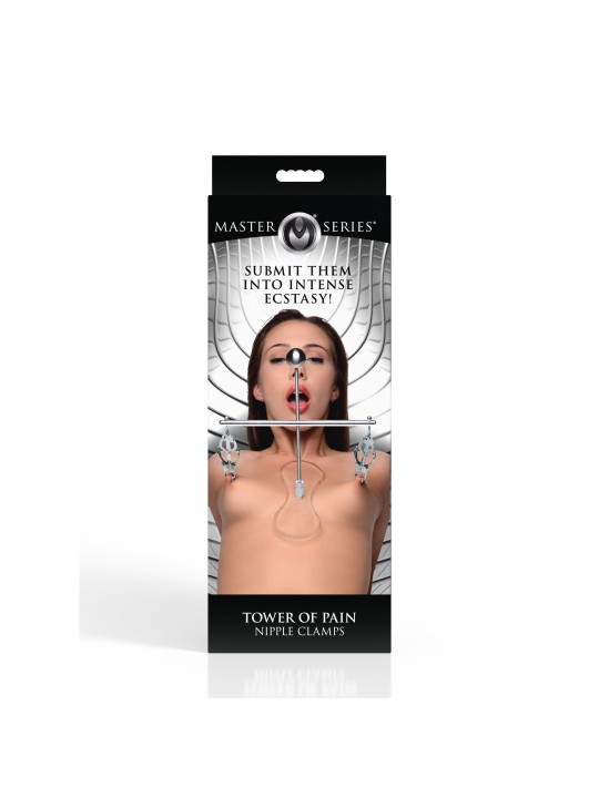 XR Brands - Tower of Pain Tepelklemmen - Zilver